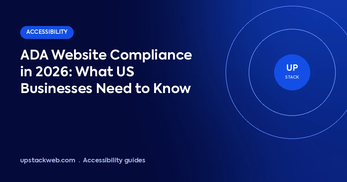 ADA website compliance 2026
