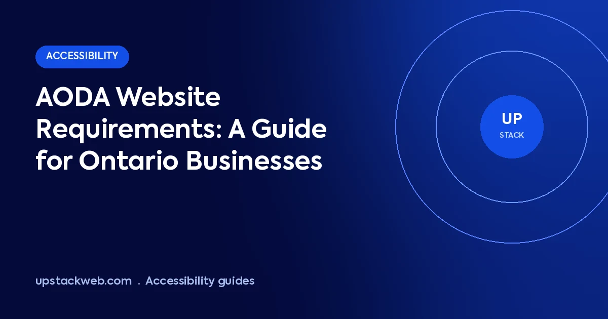 AODA website requirements