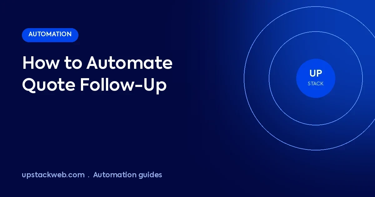Automated quote follow-up workflow