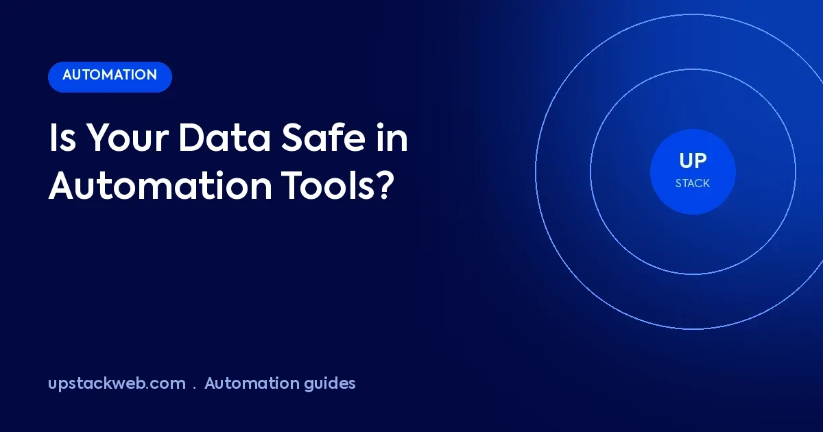 Data security in Zapier, Make and n8n