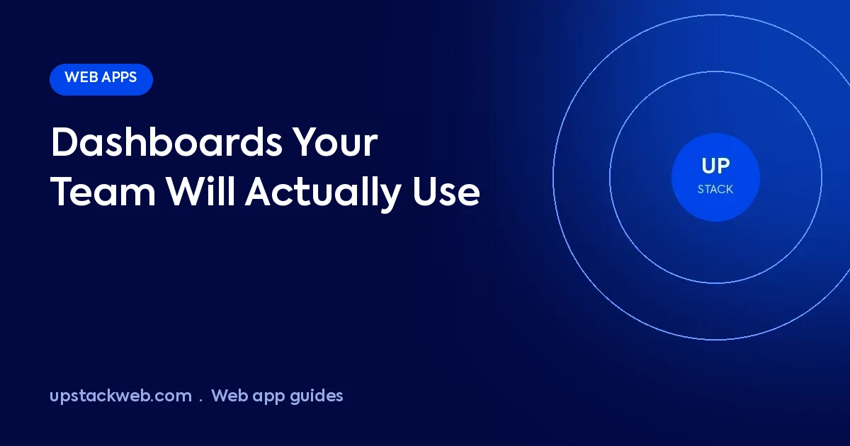 Business dashboard design