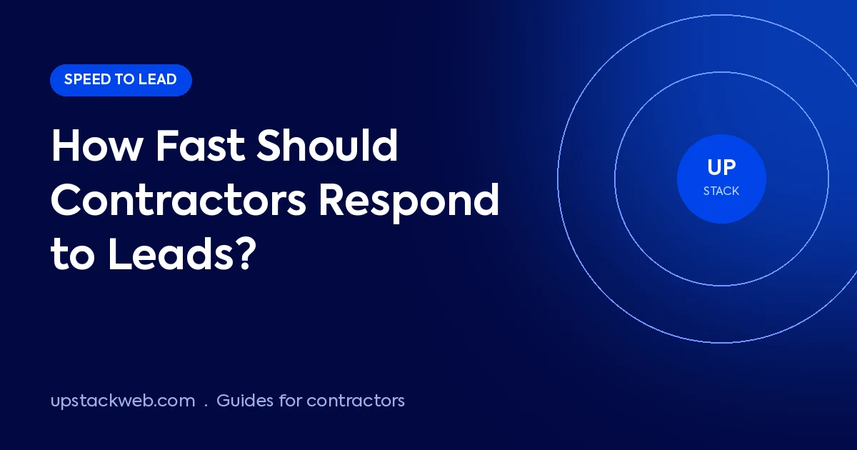 How Fast Should Contractors Respond to Leads? (And How to Automate It)