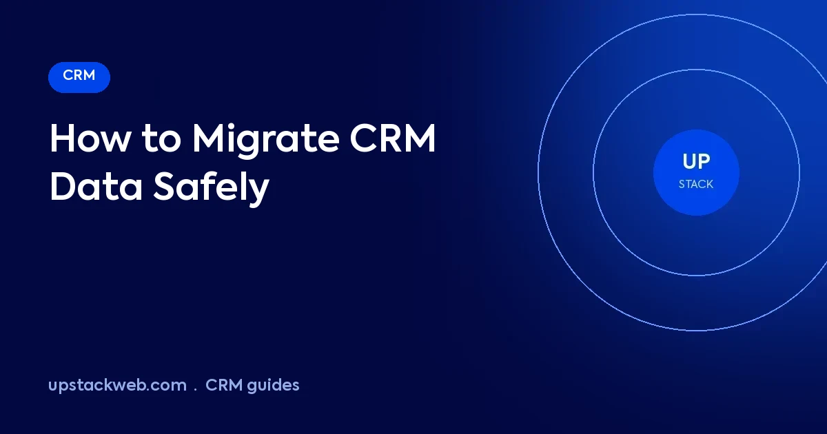CRM data migration steps