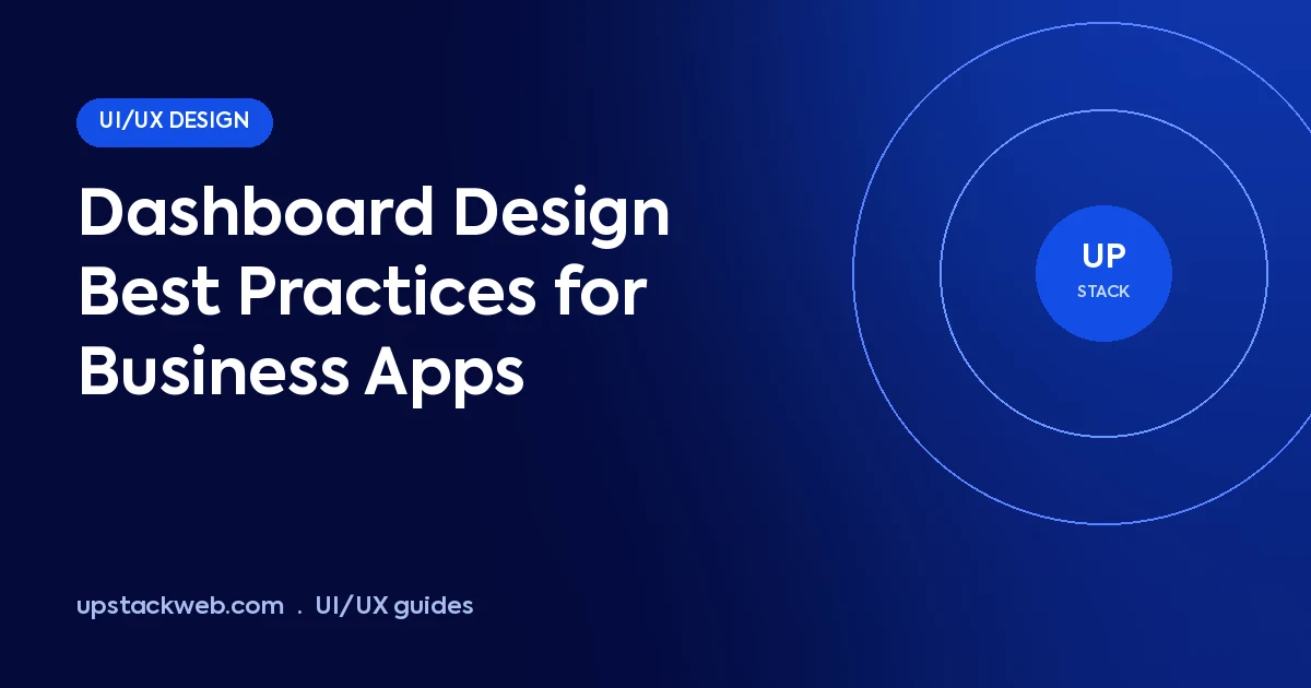 Dashboard design best practices