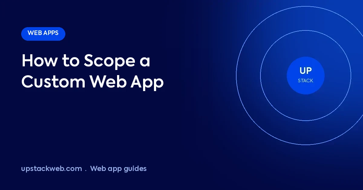 Custom web app scoping checklist