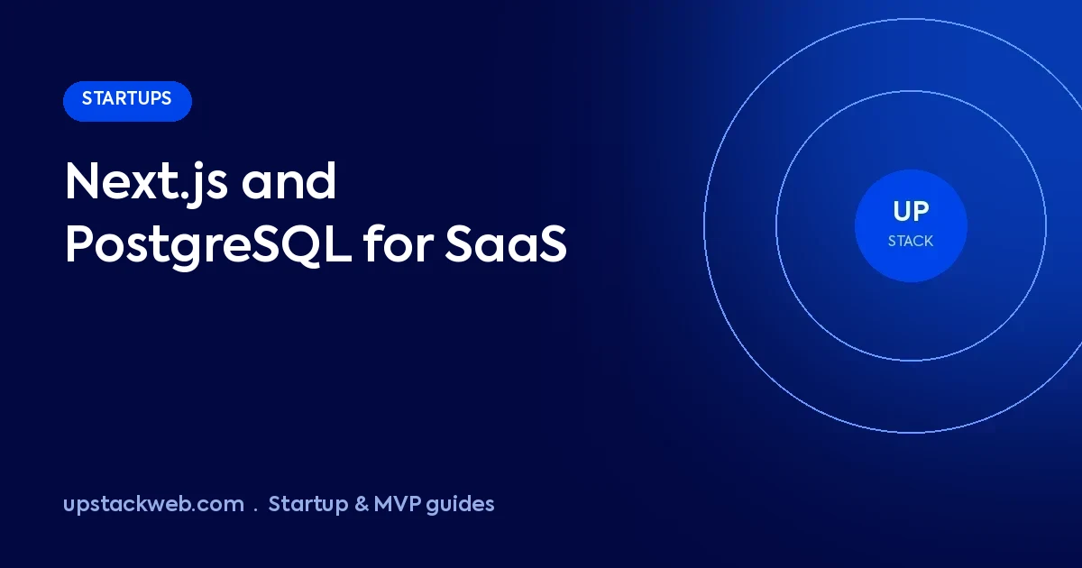 Next.js and PostgreSQL SaaS stack