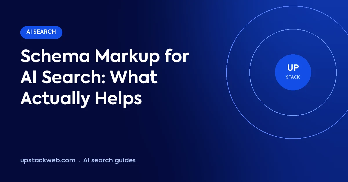 Schema markup for AI search