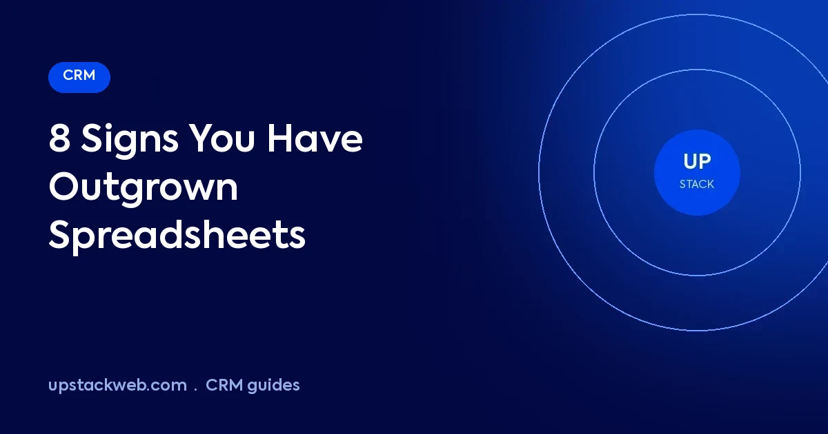 Signs a business has outgrown spreadsheets