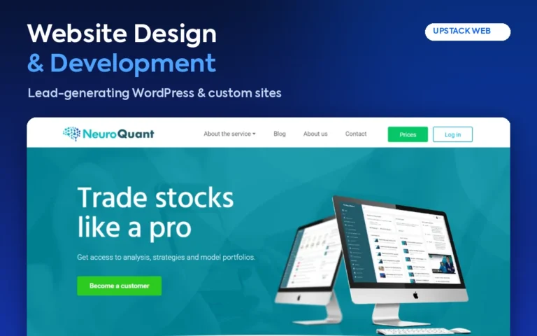 Website Design & Development by Upstack Web: Lead-generating WordPress & custom sites