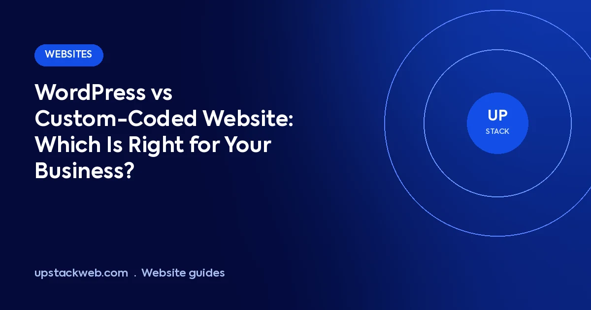 WordPress vs custom-coded website